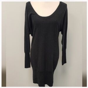 ARITZIA TALULA dark grey cashmere blend sweater dress (XS)